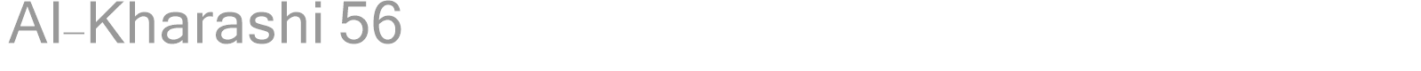 Al-Kharashi 56 font preview